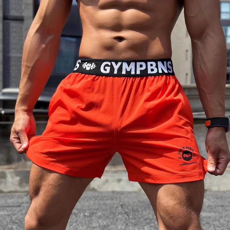Fitness muscle exercise shorts are suitable for men's running, training, beach outings, and casual pants