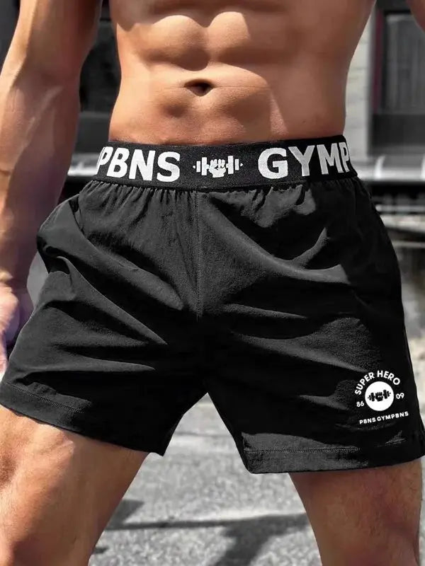 Fitness muscle exercise shorts are suitable for men's running, training, beach outings, and casual pants